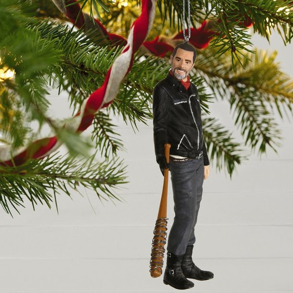 New! The Walking Dead Negan Hallmark keepsake Christmas Ornament 2019 Zombie TV - Picture 5 of 5